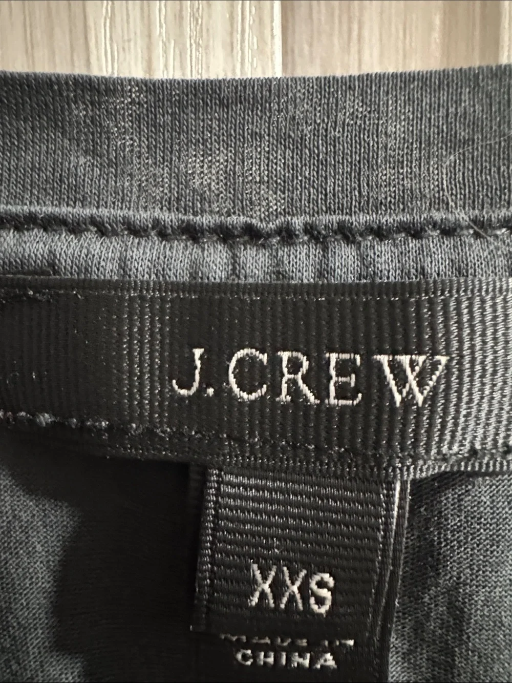 J. Crew Navy Embellished Cotton Tank Top